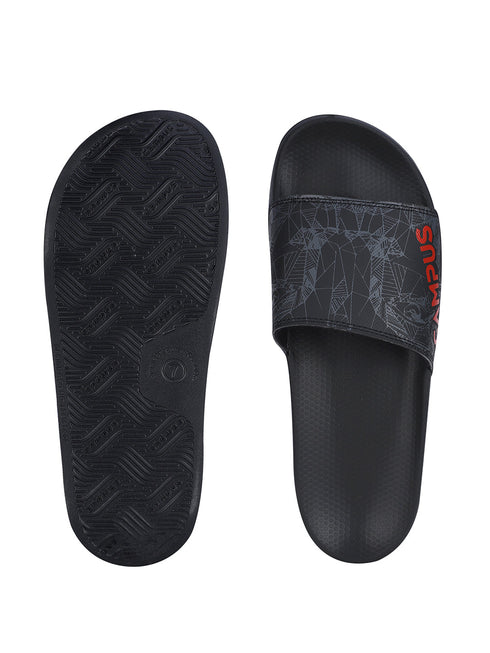 SL-437 Black Men's Slippers